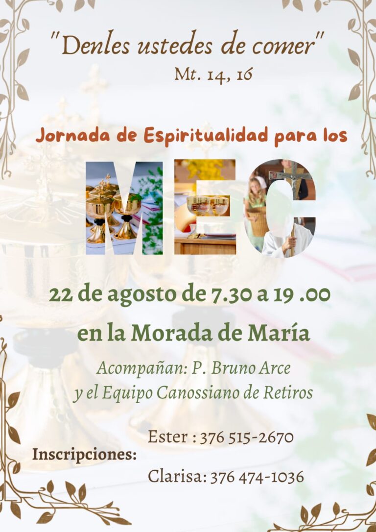 Jornada de Espiritualidad para Ministros Extraordinarios de la Comunión”